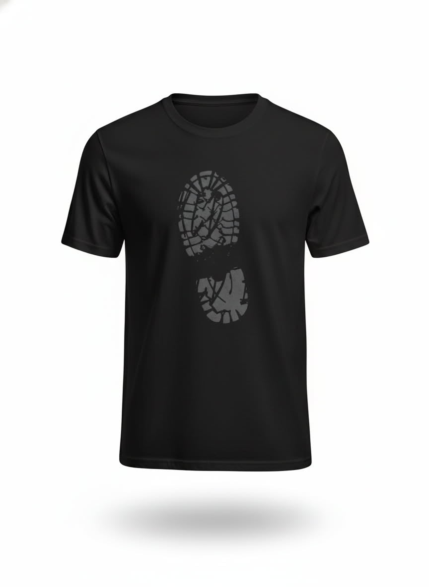 Solid Step Black Tee