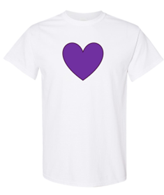 PURPLE HEART UNISEX WHITE TEE